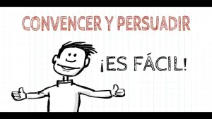 dibujo y pone convencer y persuadir es fácil.