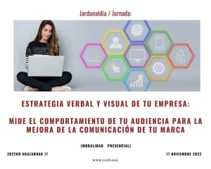 anuncio de la charla sobre estrategia verbal y visual en el COIIB 2022-2